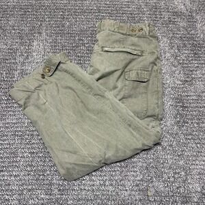 Cabelas Mens Convertible Cargo Pants Zip Off Size 34 Green Hiking Outdoor